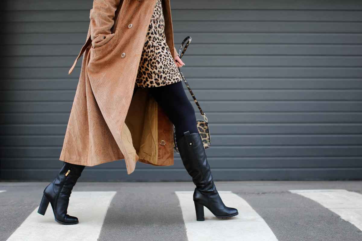 stivali di pelle outfit invernale