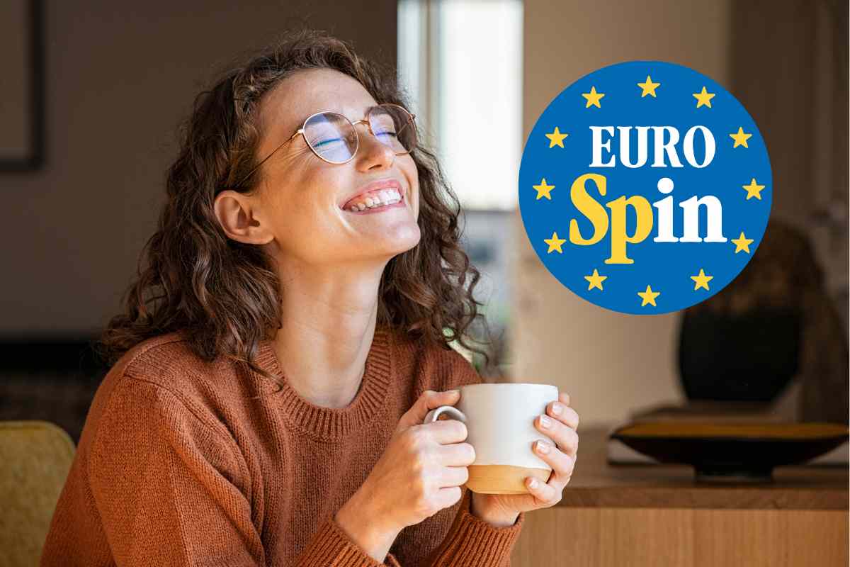 eurospin logo donna caffè