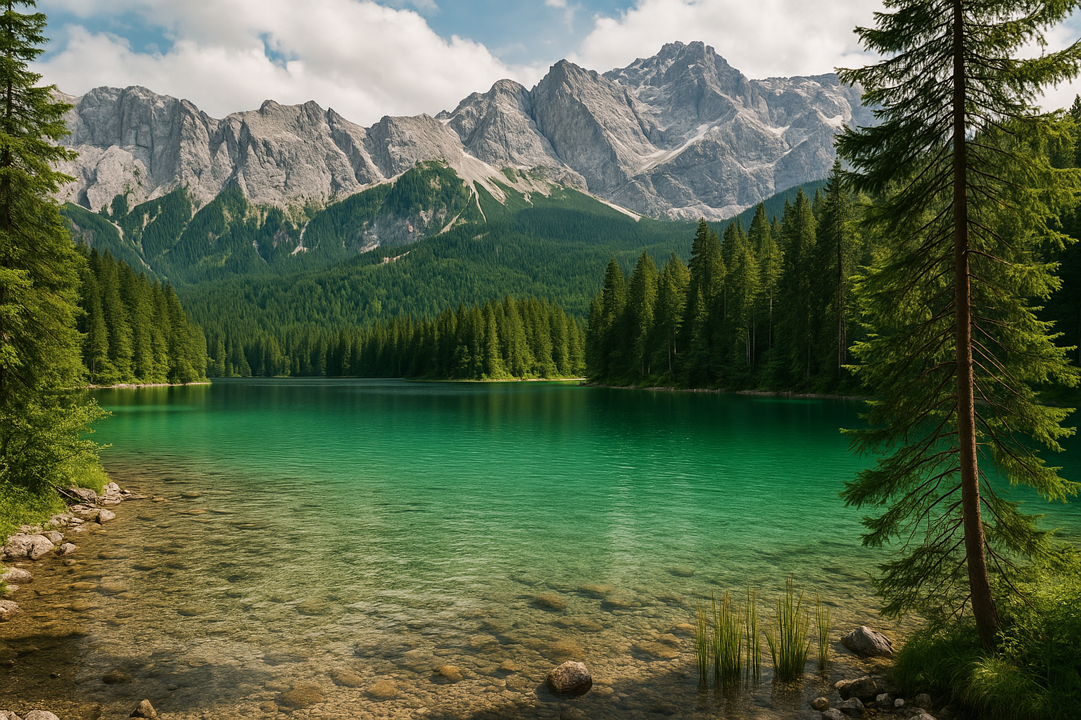 Lago Eibsee in Baviera: i Caraibi d'Europa nascosti tra le montagne tedesche (2)