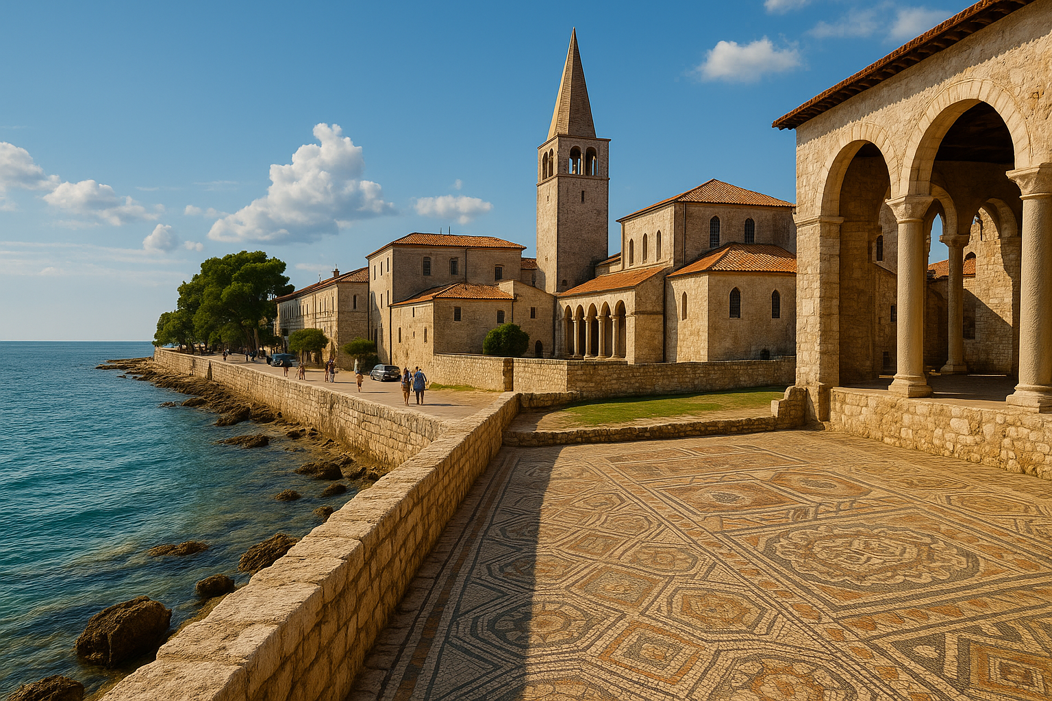Porečć, la città dei mosaici adriatici a un'ora dall'Italia: storia millenaria e patrimonio UNESCO