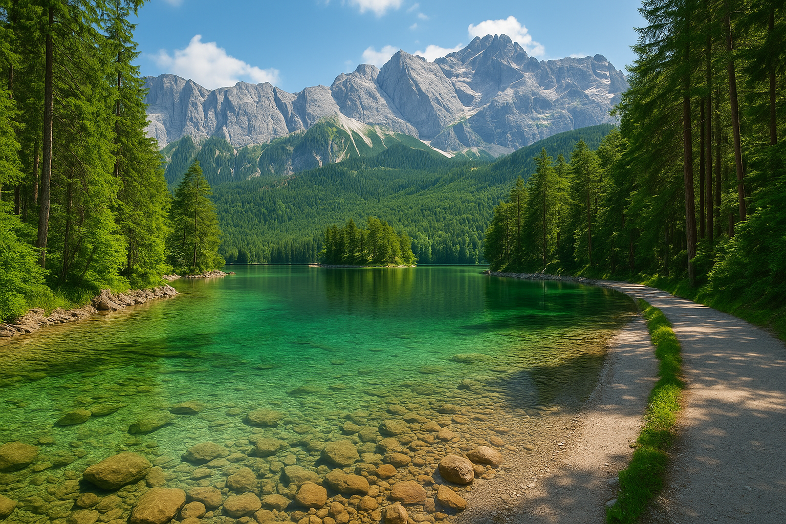 Lago Eibsee in Baviera: i Caraibi d'Europa nascosti tra le montagne tedesche