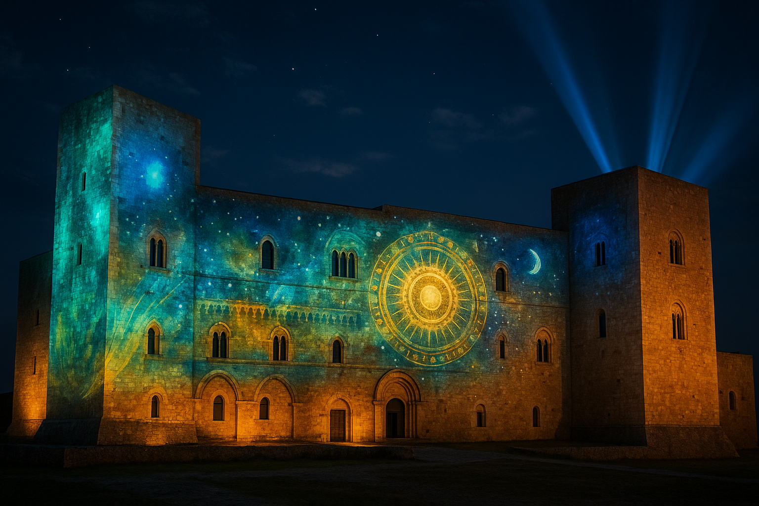 Castello di Lagopesole: il videomapping trasforma la 'meraviglia del mondo' in opera luminosa tutta l'estate