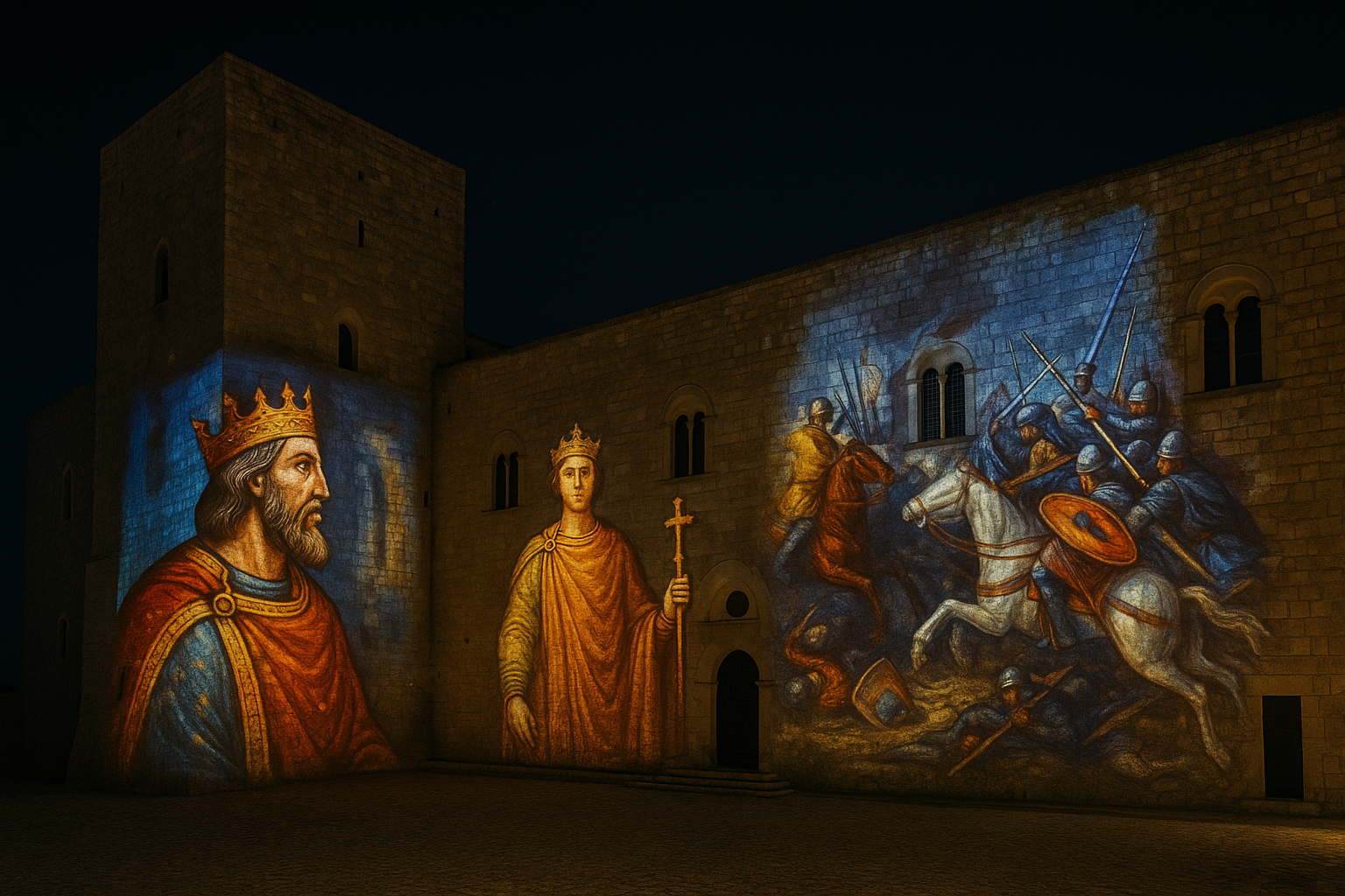 Castello di Lagopesole e il videomapping estivo 2026: quando l'architettura medievale incontra la tecnologia (2)