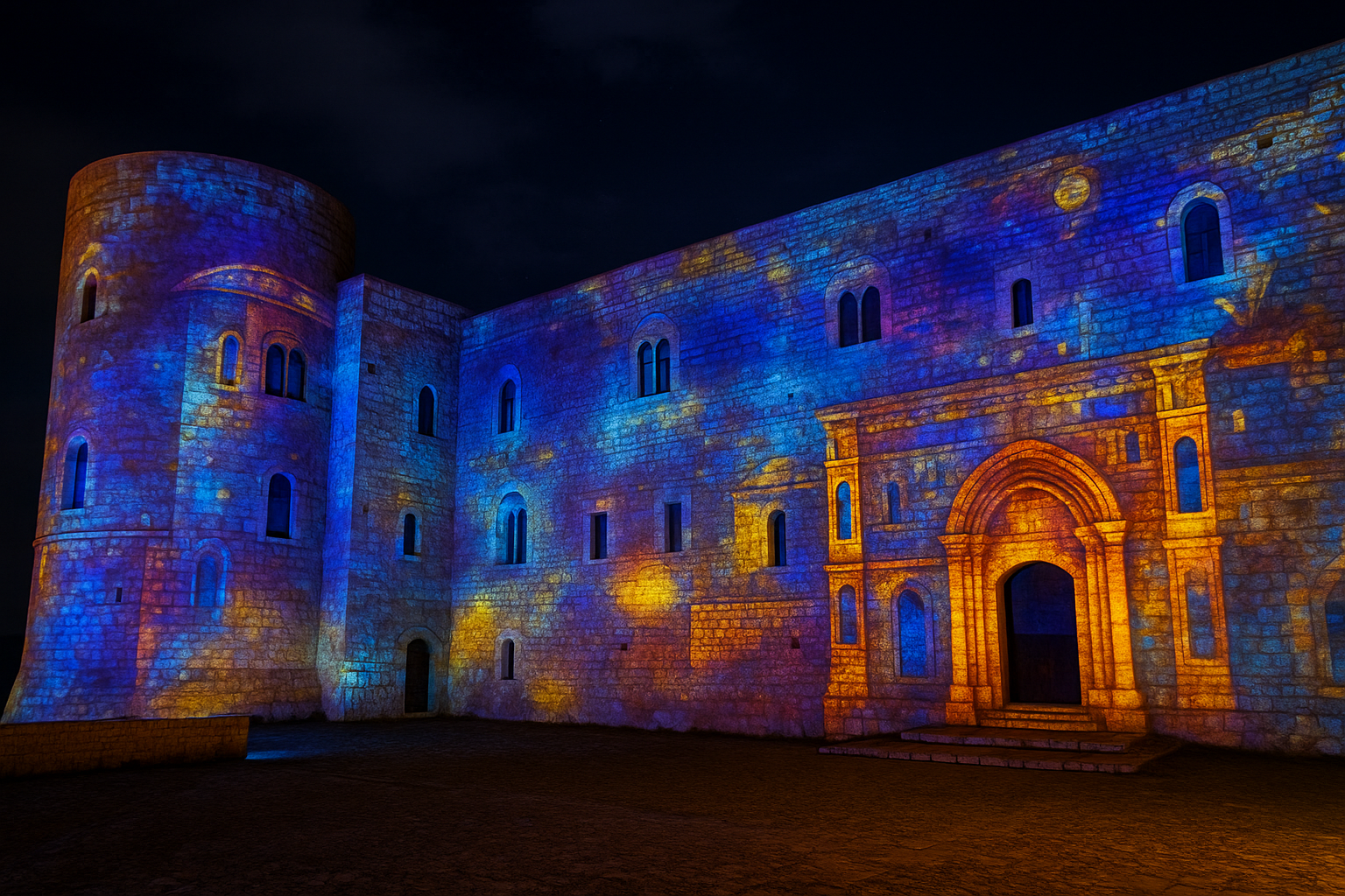 Castelli e dimore storiche trasformati in arte: il videomapping estivo del Castello di Lagopesole (2)