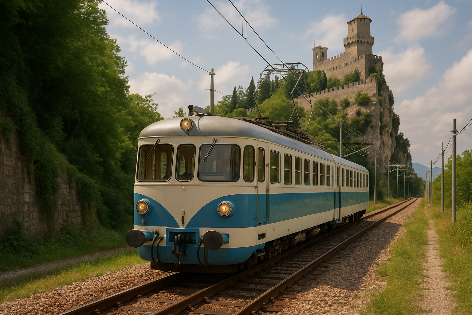 Il Treno Bianco Azzurro torna a San Marino dopo 82 anni: come viaggiare gratis tutta l'estate 2026 (2)