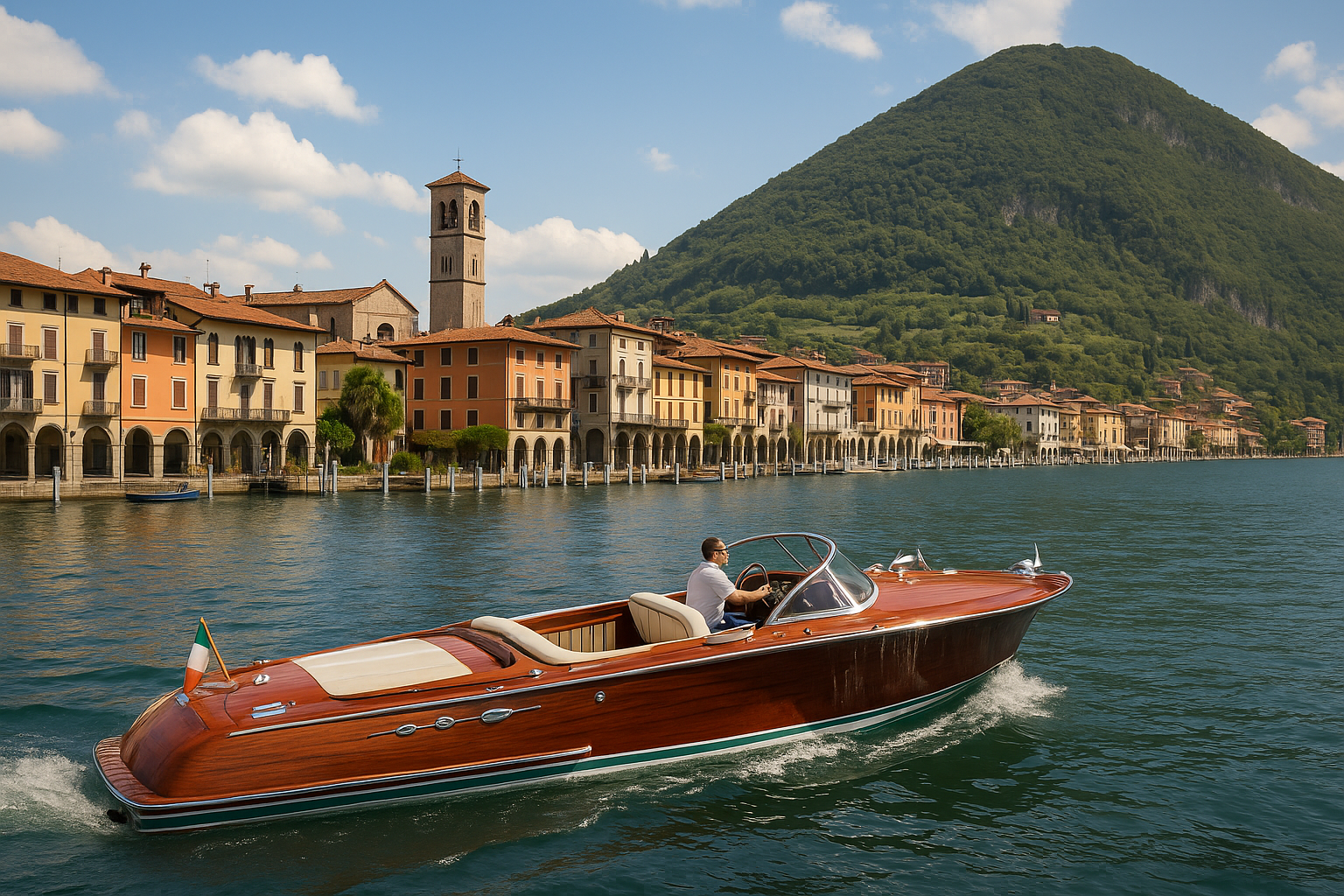 Sarnico, il piccolo borgo sul lago dove nascono i motoscafi Riva di lusso