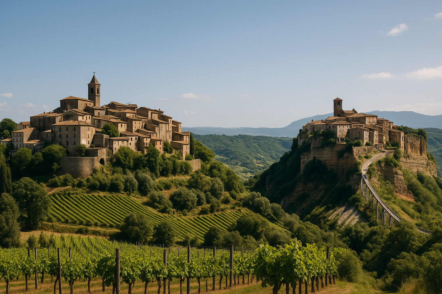 Borghi italiani con identità forte: Castiglione in Teverina (museo del vino) e il paese dei graffiti toscano