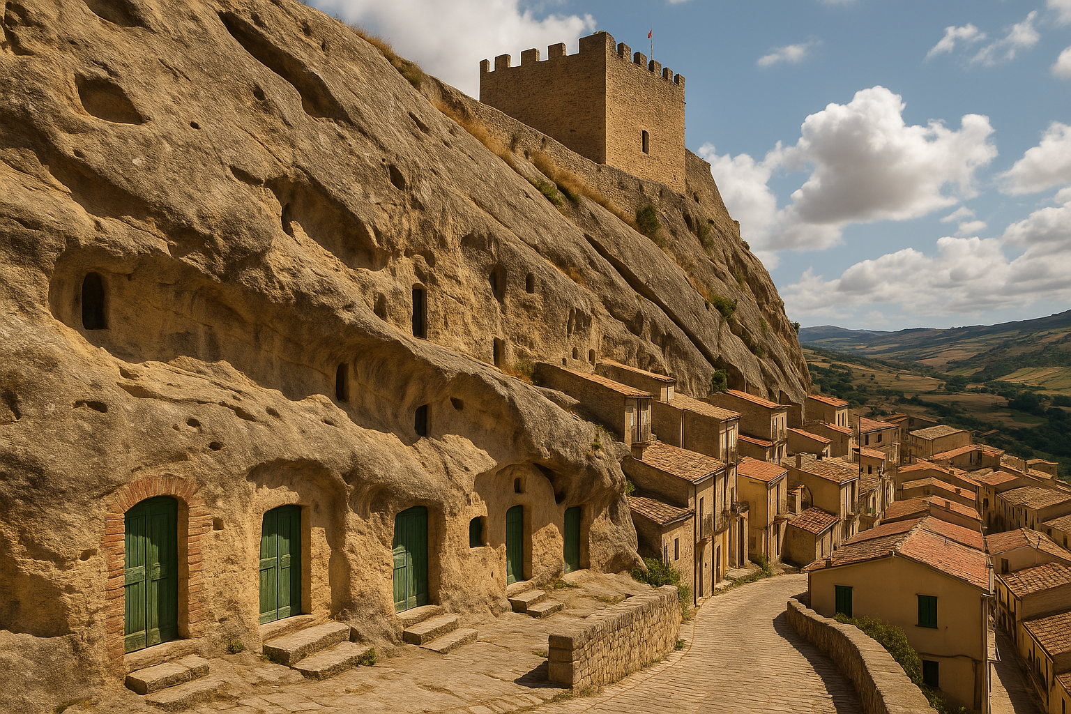 Sperlinga, il borgo siciliano scolpito nella roccia con castello millenario (2)
