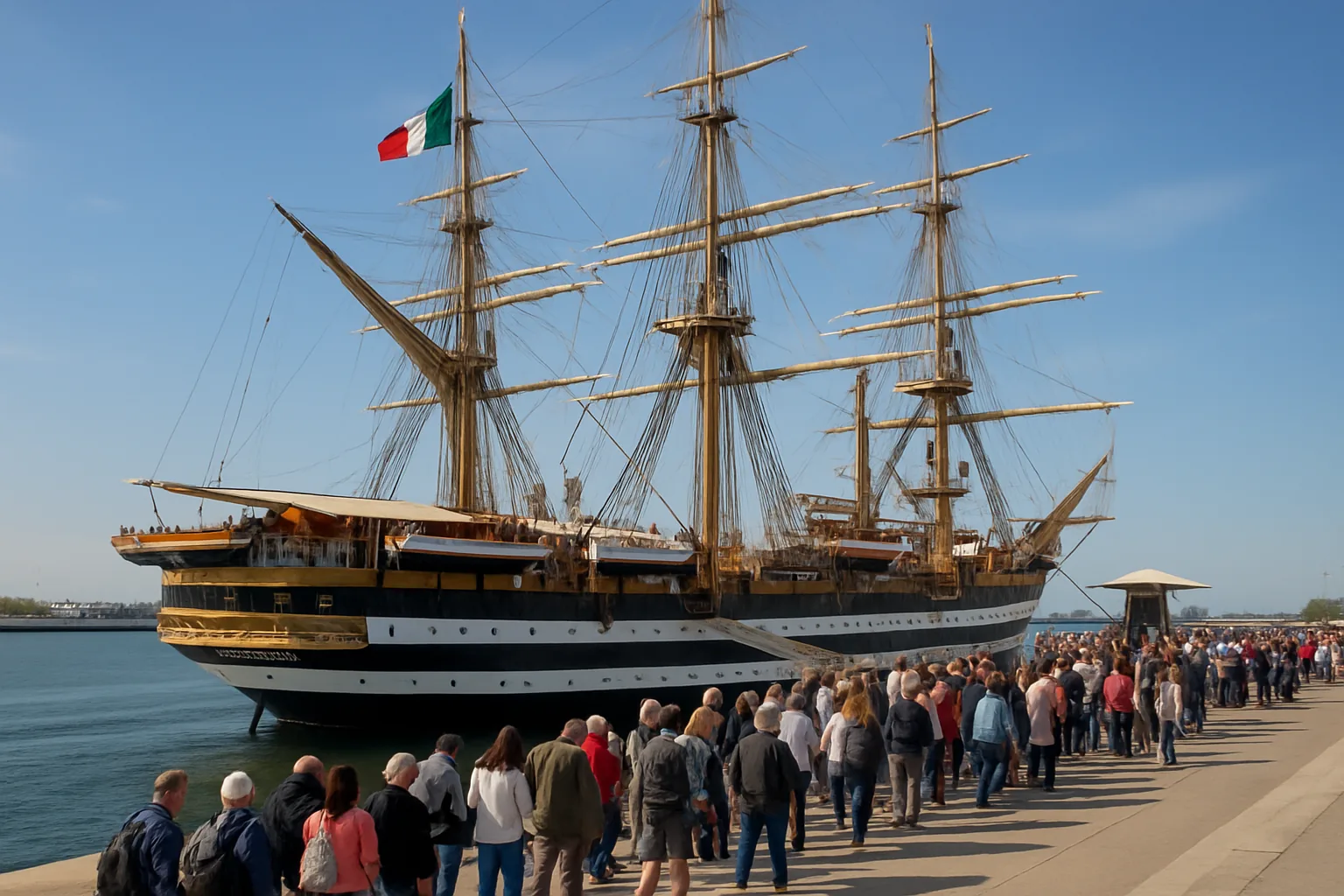 L'Amerigo Vespucci arriva a Ravenna: come visitare gratis la nave più bella del mondo