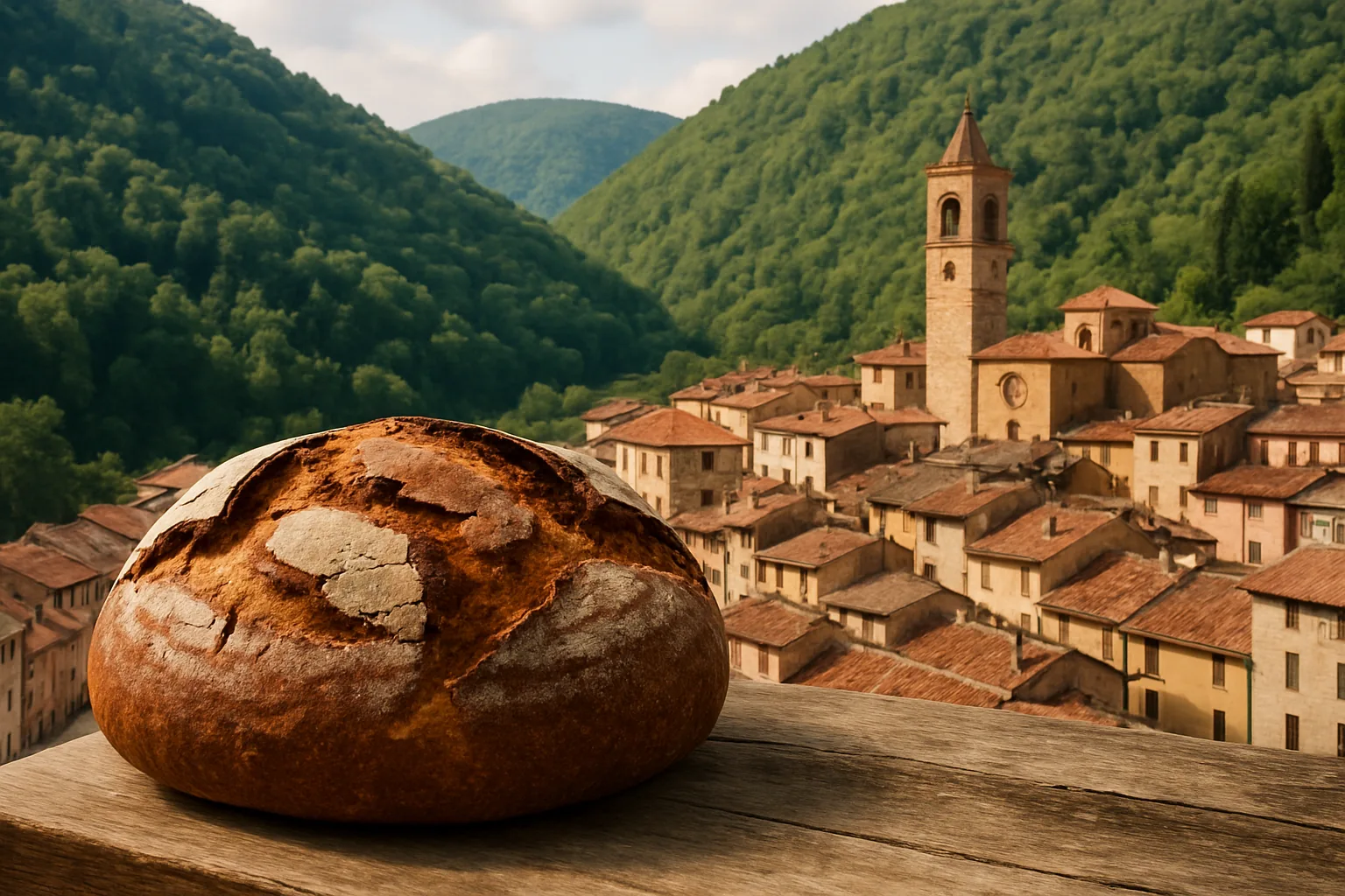 Cantiano, il borgo delle due rocche dove si sforna un pane introvabile altrove