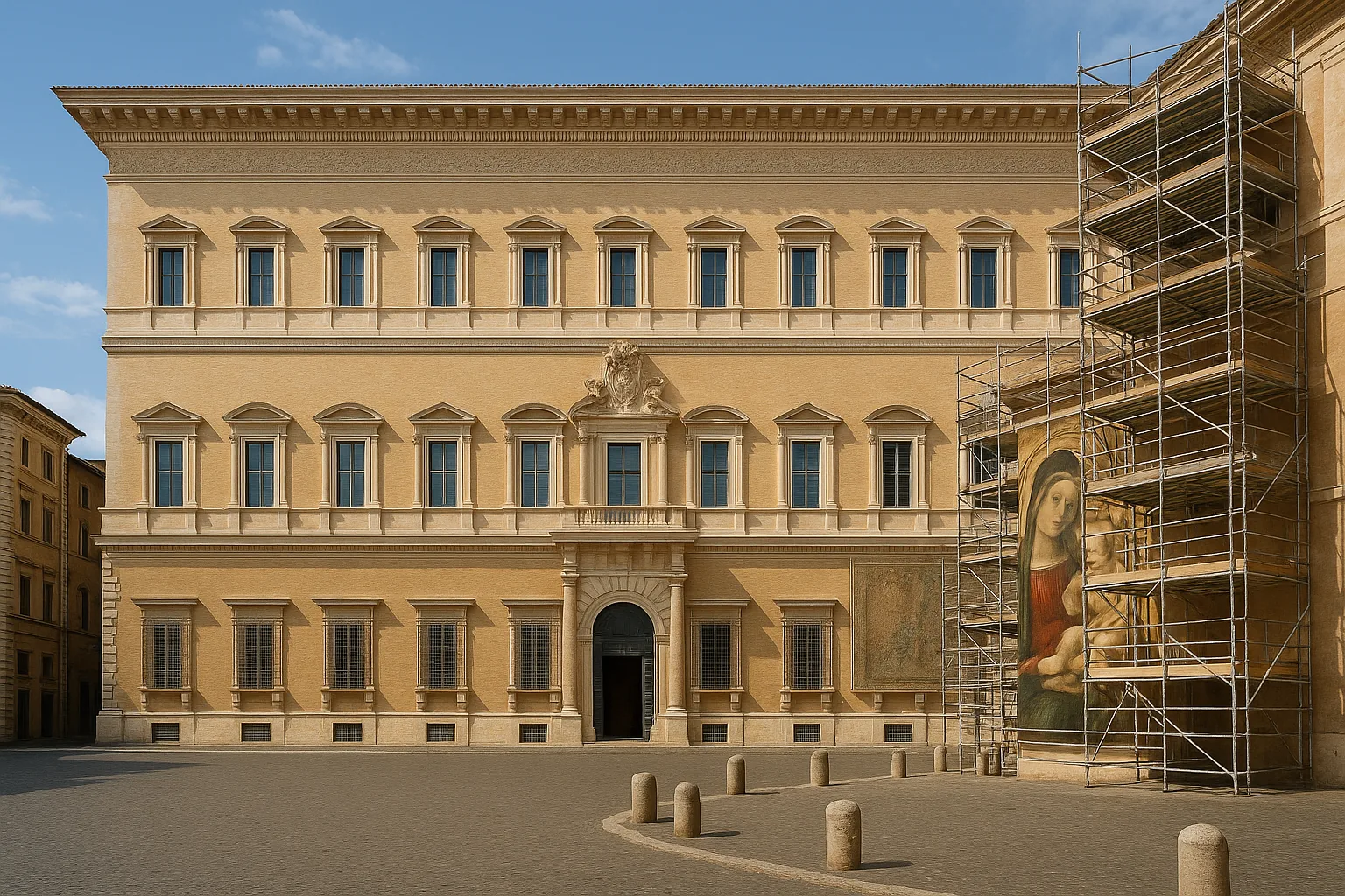 Palazzo Farnese rinasce dopo cinque anni: tra i restauri spunta un'opera attribuita a Michelangelo