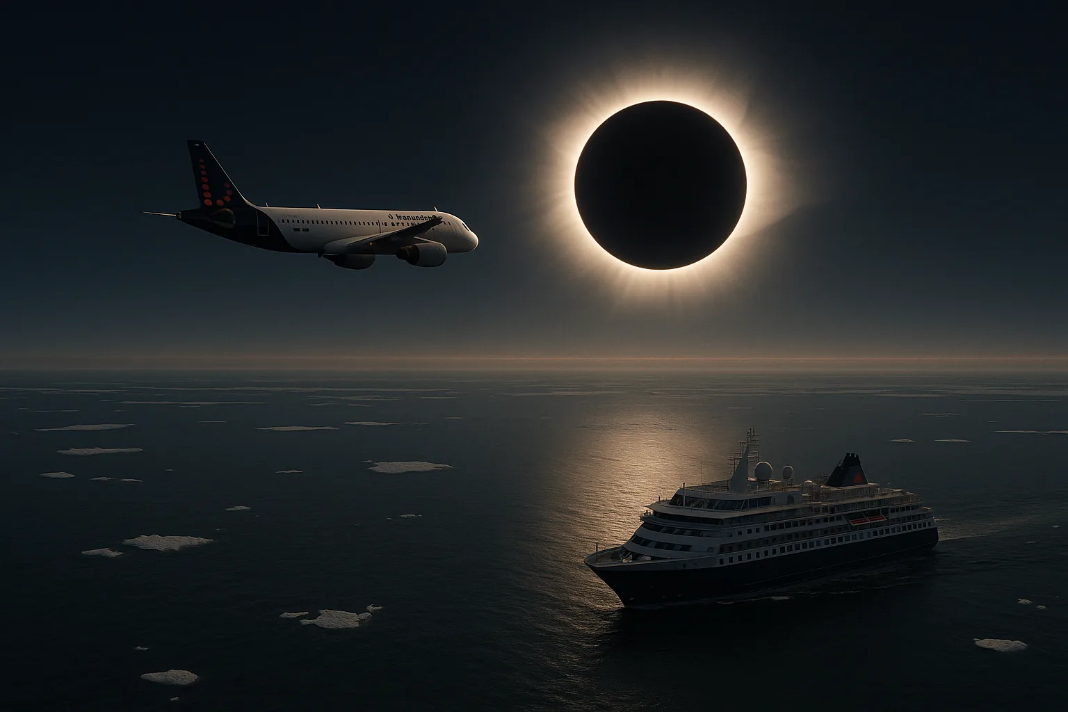 Eclissi solare totale del 12 agosto 2026: i voli e le crociere per vederla da una prospettiva unica